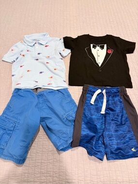 Toddler Boys Size 4/4T Mixed Outfit Bundle – Cat & Jack, Carter’s, Circo